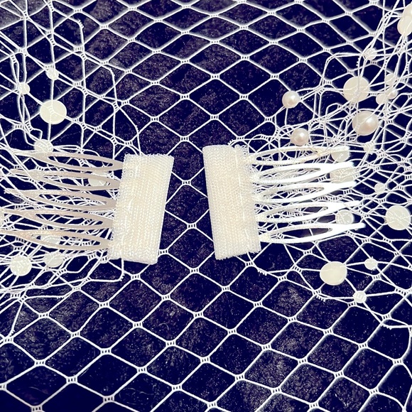 💕 Wedding face veil with lots of pearls. - Picture 3 of 10